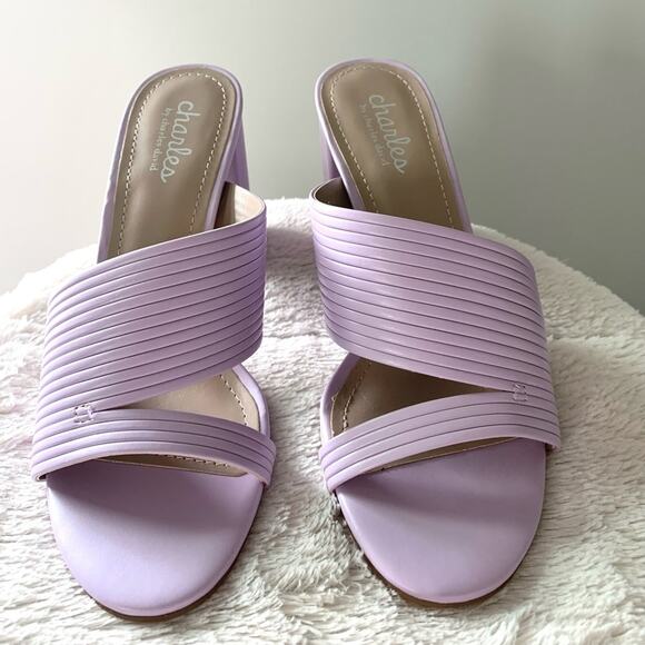 CHARLES BY CHARLES DAVID lilac sandal heels NEW - Picture 5 of 9